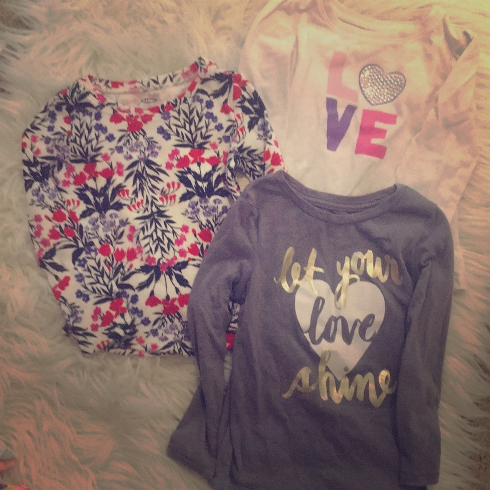 Bundle of three long sleeve shirts
